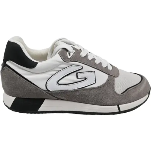 Sneakers Fresno Suede Nylon Taupe White , male, Sizes: 10 UK - Alberto Guardiani - Modalova