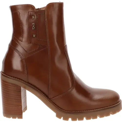 Leather Women`s Ankle Boots , female, Sizes: 5 UK - Nerogiardini - Modalova