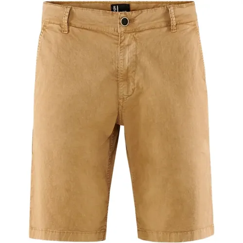 Mens Cotton Gabardine Chino Shorts , male, Sizes: W33, W29, W31 - BomBoogie - Modalova