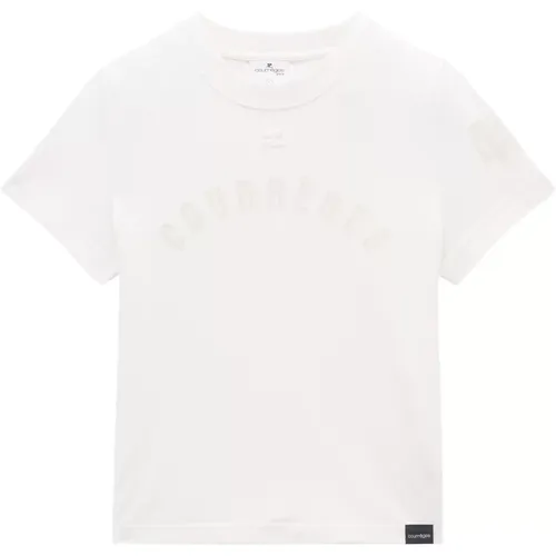 Bedrucktes T-Shirt , Damen, Größe: M - Courrèges - Modalova