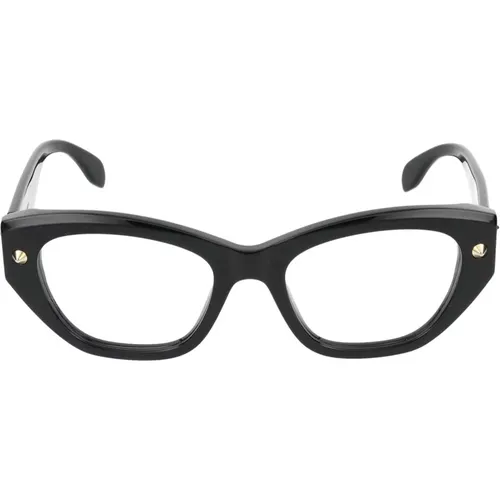 Stylish Eyeglasses Am0410O , female, Sizes: 52 MM - alexander mcqueen - Modalova