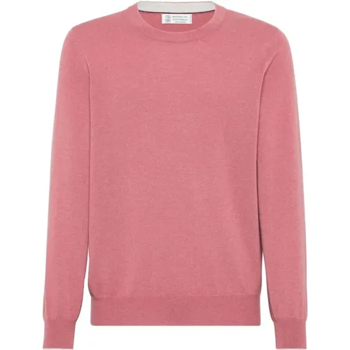 Luxury Cashmere Crew Neck Sweater , male, Sizes: XL - BRUNELLO CUCINELLI - Modalova