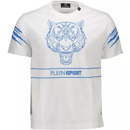 Cotton T-Shirt with Bold Contrasts , male, Sizes: XL, L, S, M, 2XL - Plein Sport - Modalova