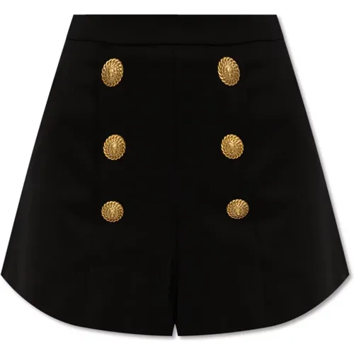 High-rise shorts , female, Sizes: M - Balmain - Modalova