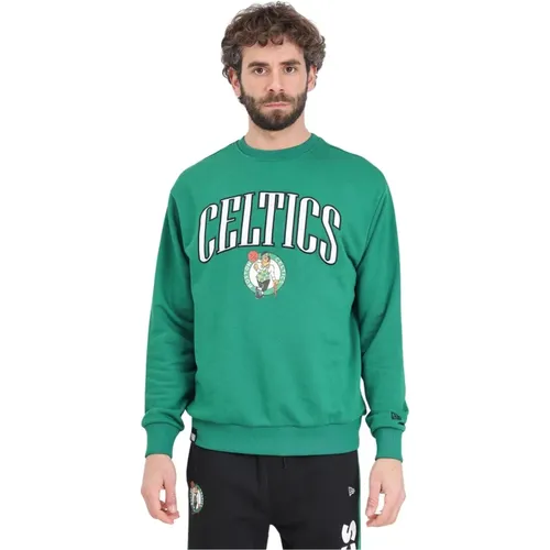 Boston Celtics NBA Arch Graphic Sweater , Herren, Größe: L - new era - Modalova