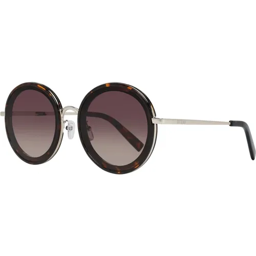 Braune Runde Sonnenbrille für Frauen - Guess - Modalova