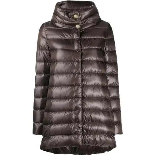 Woven half coat , female, Sizes: 2XS, XS, L - Herno - Modalova