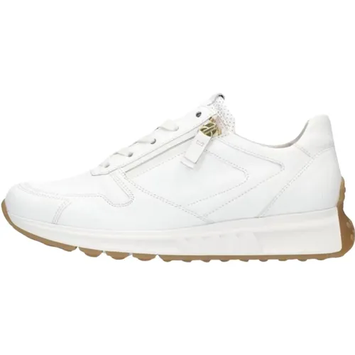 Weiße Low-Top Sneakers , Damen, Größe: 40 1/2 EU - Gabor - Modalova