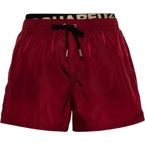 Slanted Logo Swimwear , male, Sizes: L - Dsquared2 - Modalova