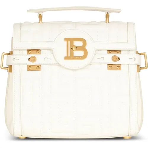 B-Buzz 23 gesteppte Ledertasche - Balmain - Modalova