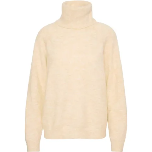 Gemütlicher Rollneck Pullover Ice Melange , Damen, Größe: 2XL - Saint Tropez - Modalova