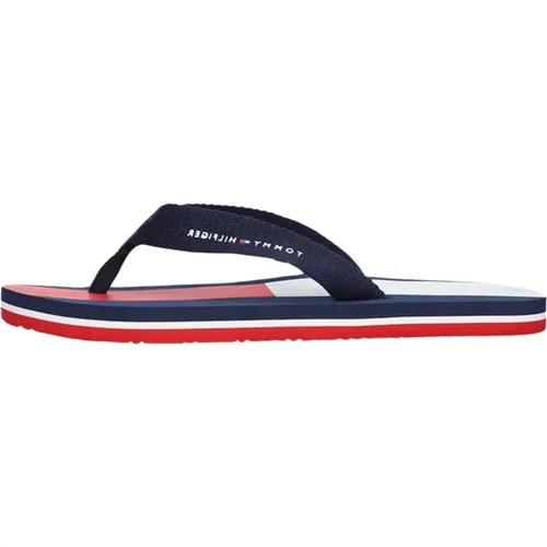 Sportliche Blaue Slipper 32919 , Damen, Größe: 36 EU - Tommy Hilfiger - Modalova