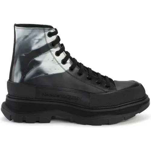 Schwarze Tread Slick Sneakers , Herren, Größe: 41 EU - alexander mcqueen - Modalova