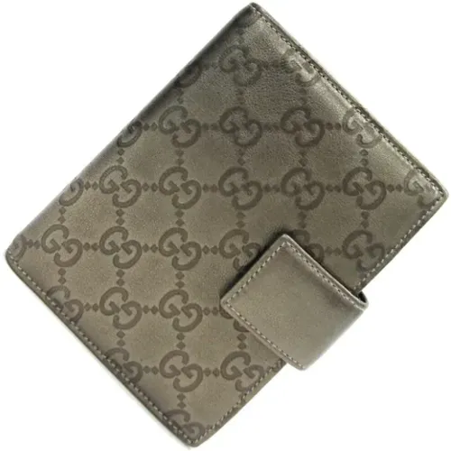 Pre-owned metallic leather wallet , female, Sizes: ONE SIZE - Gucci Vintage - Modalova