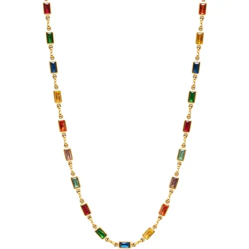 Men's Rectangle Tennis Necklace - Nialaya - Modalova