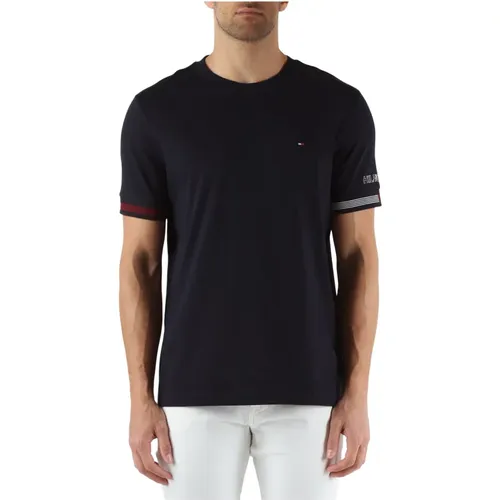 Regular Fit Cotton Logo T-shirt , male, Sizes: S, 2XL - Tommy Hilfiger - Modalova