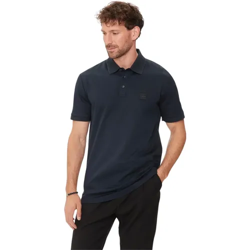 Blaue Polo T-shirts und Polos , Herren, Größe: S - Hugo Boss - Modalova