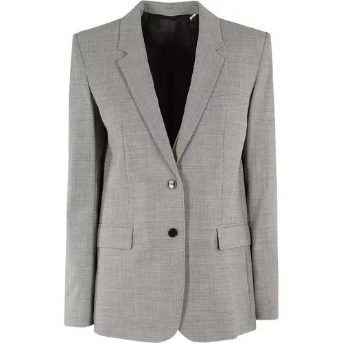 Grauer Wollmischung Einreiher-Blazer - Isabel marant - Modalova