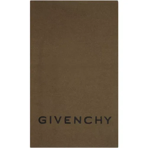 Khaki Schwarz Schal , Herren, Größe: ONE Size - Givenchy - Modalova
