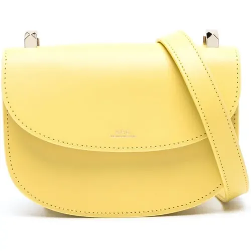 Gelbe Leder Crossbody Tasche,Cross Body Bags - A.p.c. - Modalova