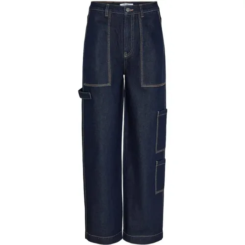 Tapered Denim Pants , female, Sizes: XS - Co'Couture - Modalova