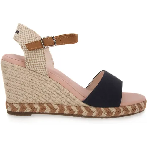 NVY Wells Wedge Heels , female, Sizes: 5 UK, 4 UK - Blauer - Modalova