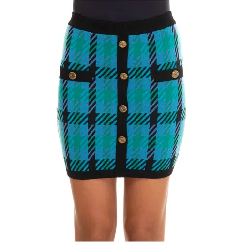 Tartan Style Miniskirt , female, Sizes: M, S, L - Suncoo - Modalova