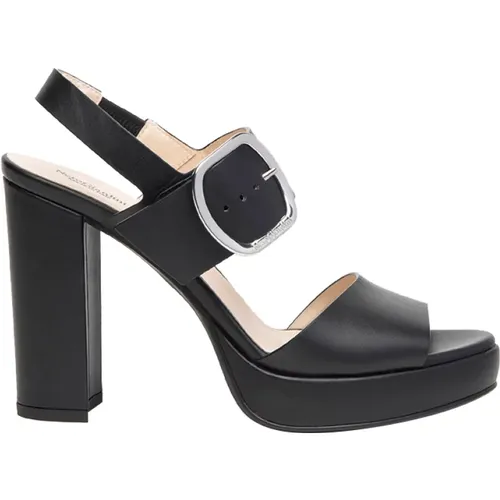 High Heel Sandals Elegant Design , female, Sizes: 4 UK, 3 UK - Nerogiardini - Modalova