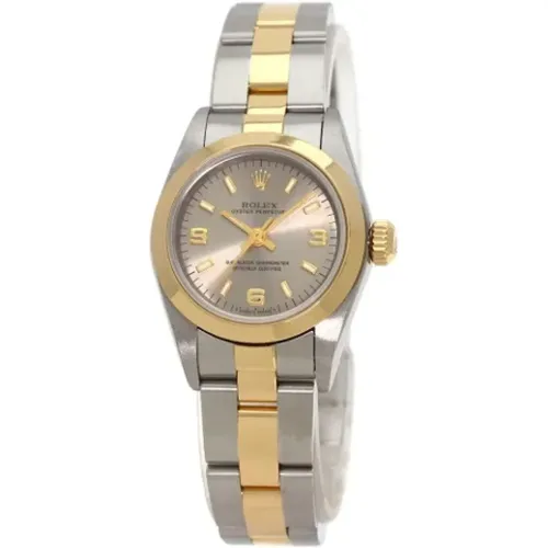 Pre-owned Stainless Steel watches , female, Sizes: ONE SIZE - Rolex Vintage - Modalova