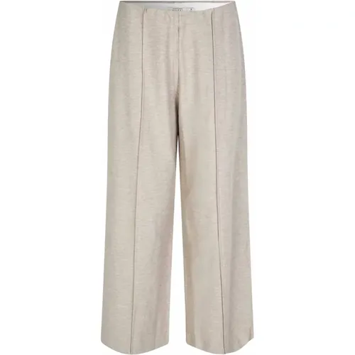 Straight-leg Melange Pants , female, Sizes: M, XL, L - Masai - Modalova