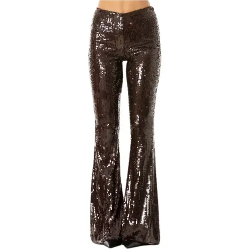 Sequin Pants - Cola Color , female, Sizes: S - Aniye By - Modalova