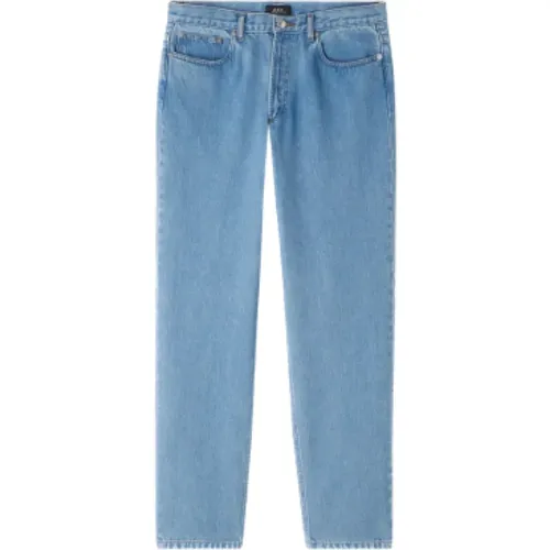 Hoch taillierte hellblaue Jeans , Herren, Größe: W30 - A.P.C. - Modalova