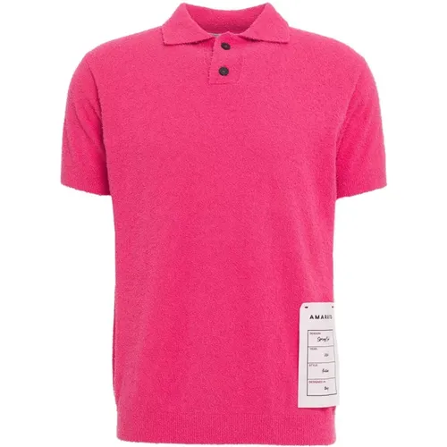 Rosa T-Shirt für Männer , Herren, Größe: L - Amaránto - Modalova