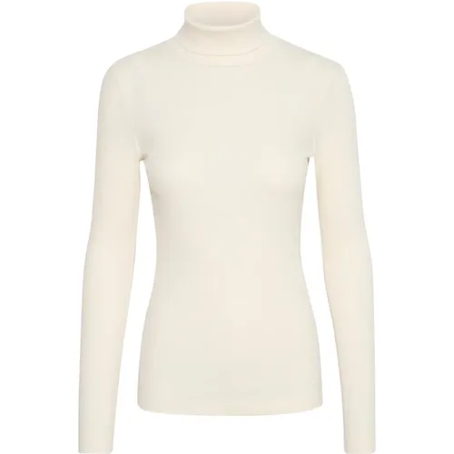 Weißer Rollkragenpullover , Damen, Größe: M - InWear - Modalova