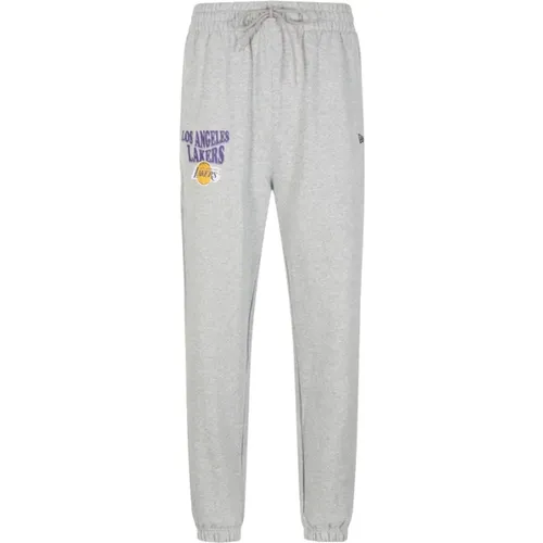 NBA Script Relaxed Jogger Pants , male, Sizes: L, S, M - new era - Modalova