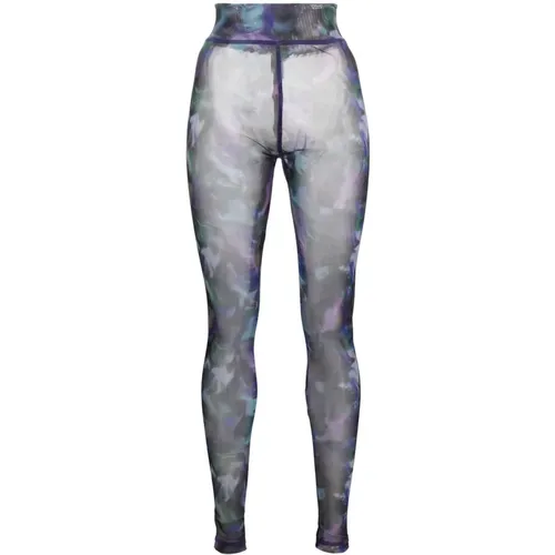 Abstrakte Mesh Leggings Dunkle Pinselstriche - Henrik Vibskov - Modalova