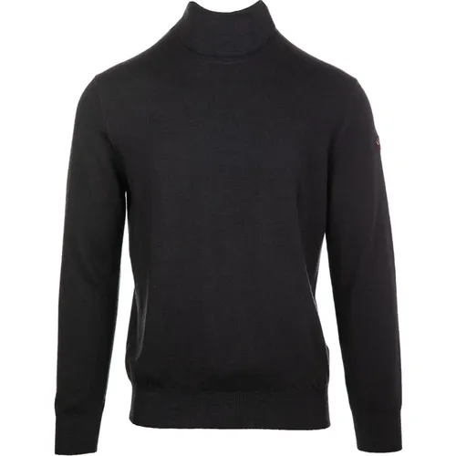 Grauer Wollpullover Rippenbund , Herren, Größe: 2XL - PAUL & SHARK - Modalova