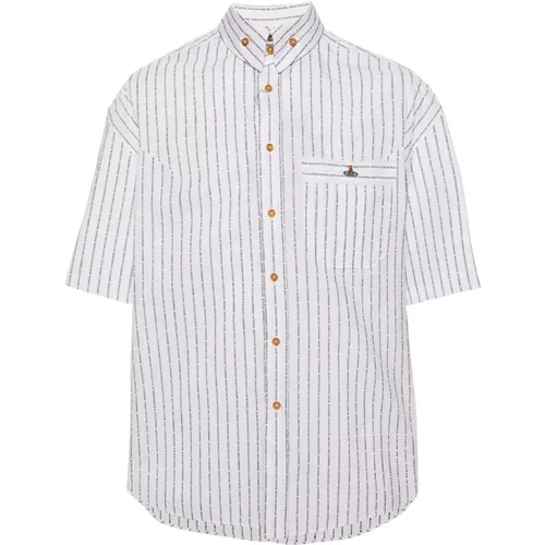 White Stripped Krall Shirt , male, Sizes: M, L, XL, S - Vivienne Westwood - Modalova
