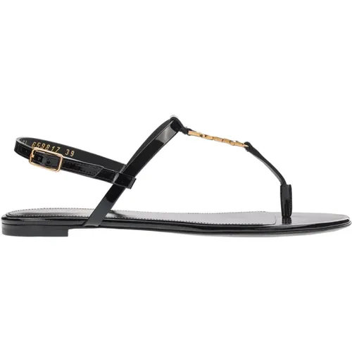 Flip Sandal , female, Sizes: 4 UK, 4 1/2 UK - Saint Laurent - Modalova