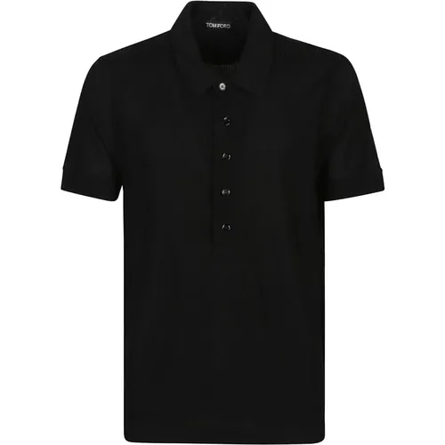 Short Sleeve Polo Shirt , male, Sizes: XL, L - Tom Ford - Modalova