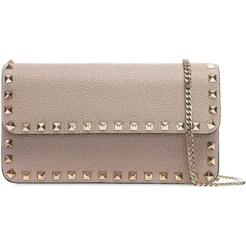 Elegante Leder Clutch Tasche - Valentino Garavani - Modalova