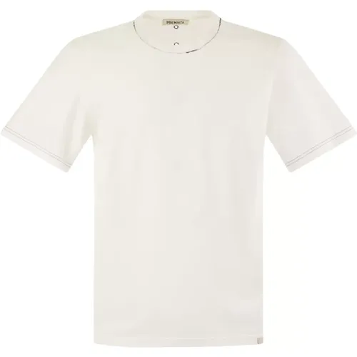 Kurzarm Baumwoll T-Shirt , Herren, Größe: L - Premiata - Modalova