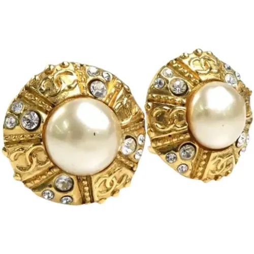 Pre-owned Metal earrings , female, Sizes: ONE SIZE - Chanel Vintage - Modalova