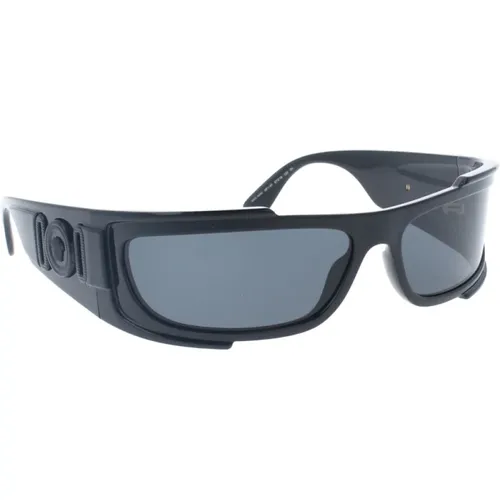 Stilvolle Sonnenbrille Schwarzer Rahmen - Versace - Modalova