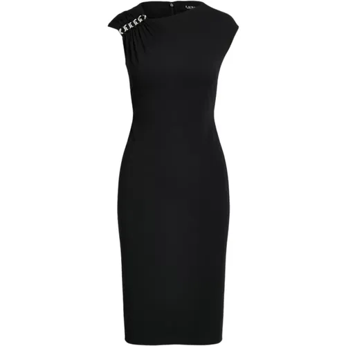 Schwarze Kleider für Frauen , Damen, Größe: L - Ralph Lauren - Modalova