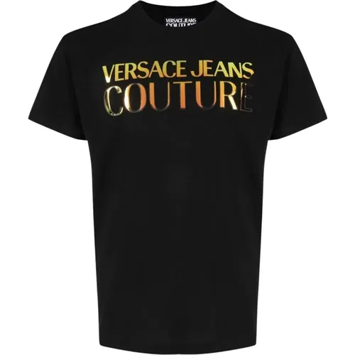 T-Shirts , male, Sizes: 2XL, S, M, L, XL - Versace Jeans Couture - Modalova