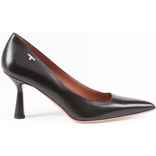 Zeitloser Lady Calf Pump mit T-Logo , Damen, Größe: 39 EU - Testoni - Modalova