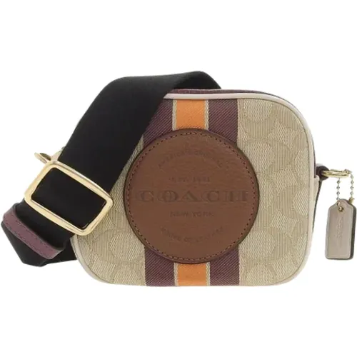 Pre-owned Canvas schultertasche , Damen, Größe: ONE Size - Coach Pre-owned - Modalova