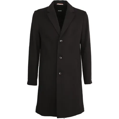 Mens Single-Breasted Coat , male, Sizes: M - Hugo Boss - Modalova