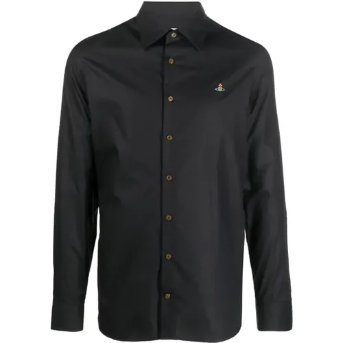 Slim FIT Cotton Ghost Shirt Size: 52, colour: , male, Sizes: S - Vivienne Westwood - Modalova